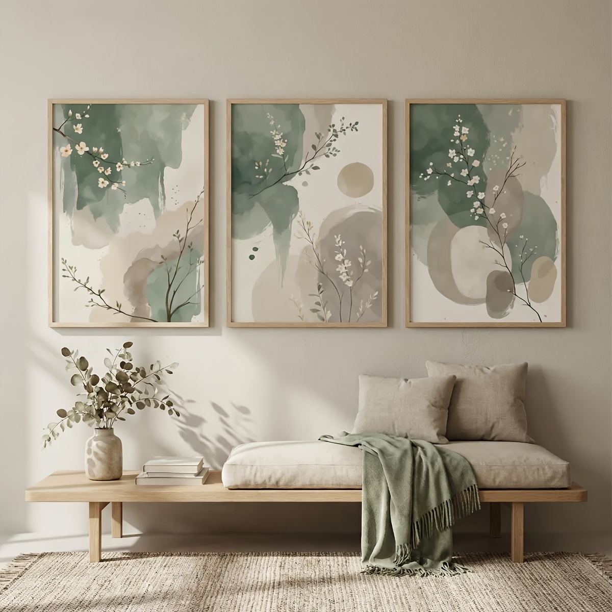 Interior Design Office - 3 قطع من لوحات فنية جدارية