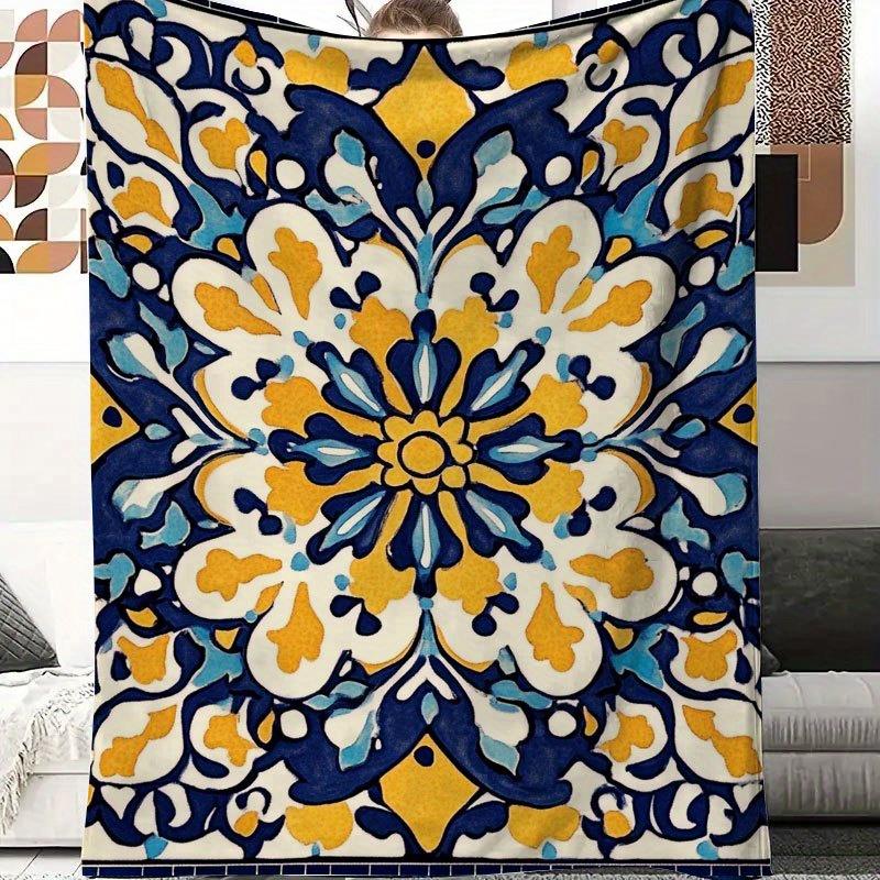 Interior Design Warm - البحر الأبيض المتوسط بلاط الفن طباعة