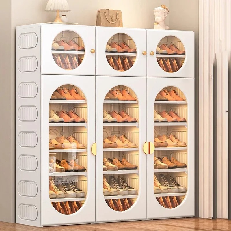 Interior Design White And Wood - خزائن أحذية عصرية داخلية، منظم جمالي