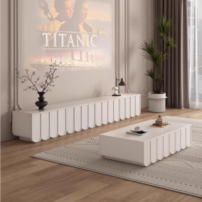 خزانة تلفزيون عصرية بتصميم فاخ - مراجعة Interior Design White And Wood وسعره