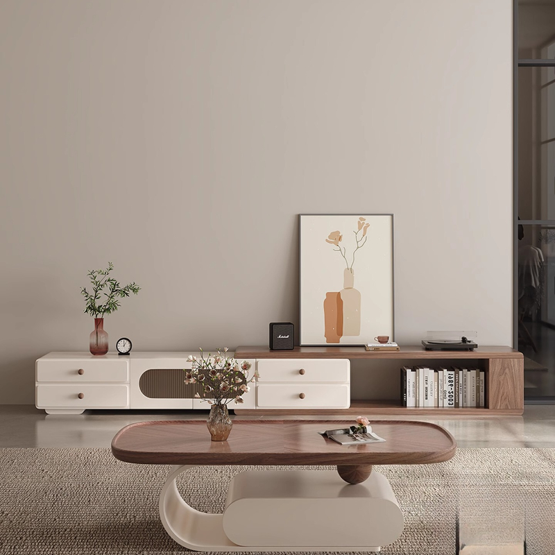 خزانة تلفزيون داخلية لغرفة الم - مراجعة Interior Design White And Wood وسعره