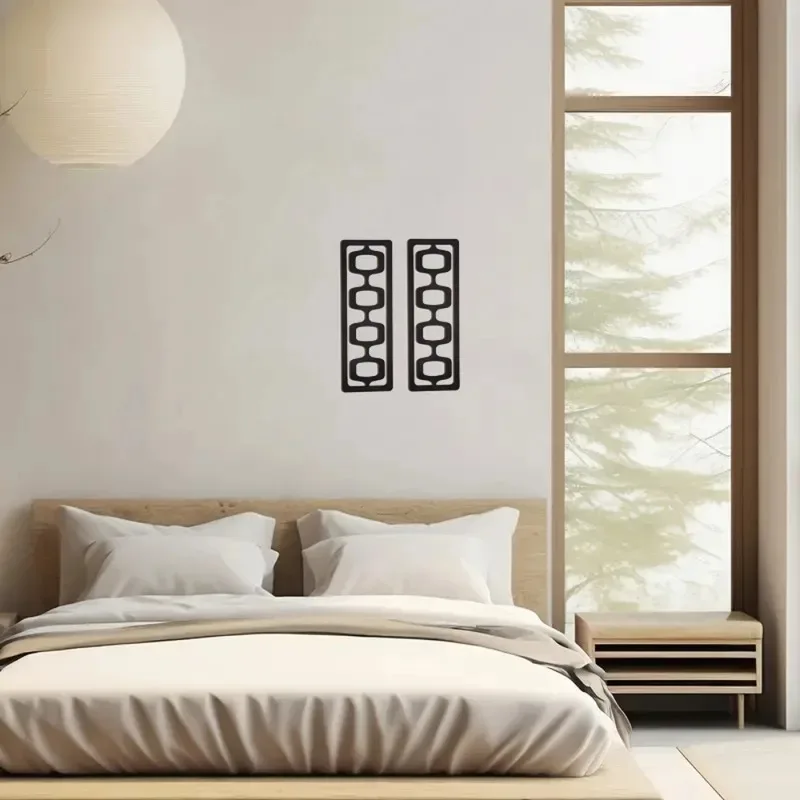 2 قطعة نمط منتصف القرن الخشبي  - مراجعة Interior Design Warm وسعره
