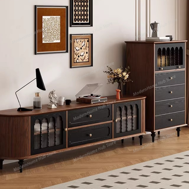 خزانة تلفزيون متنقلة بيضاء بتص - مراجعة Interior Design White And Wood وسعره