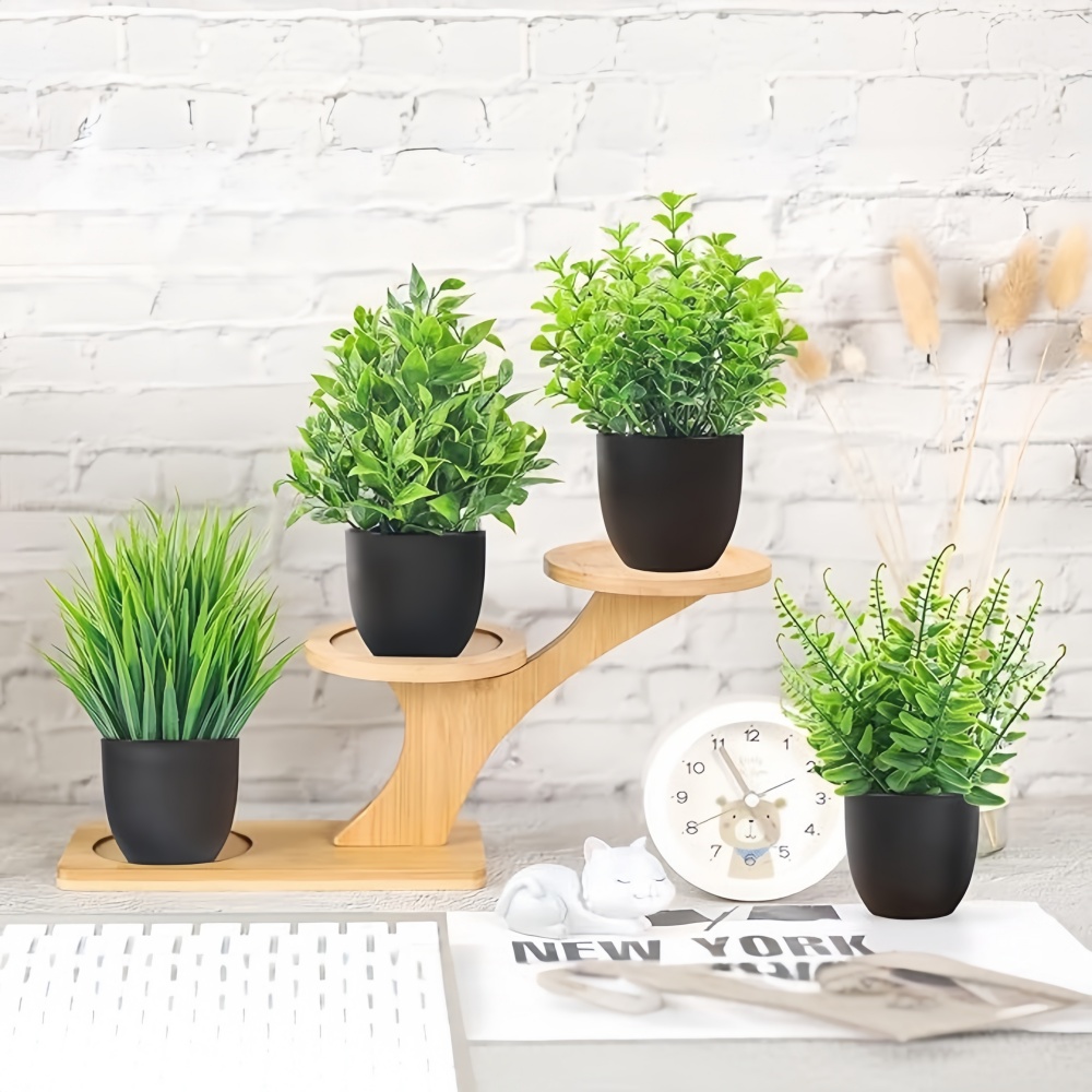 مجموعة من 4 نباتات اصطناعية صغ - مراجعة Interior Design Office وسعره