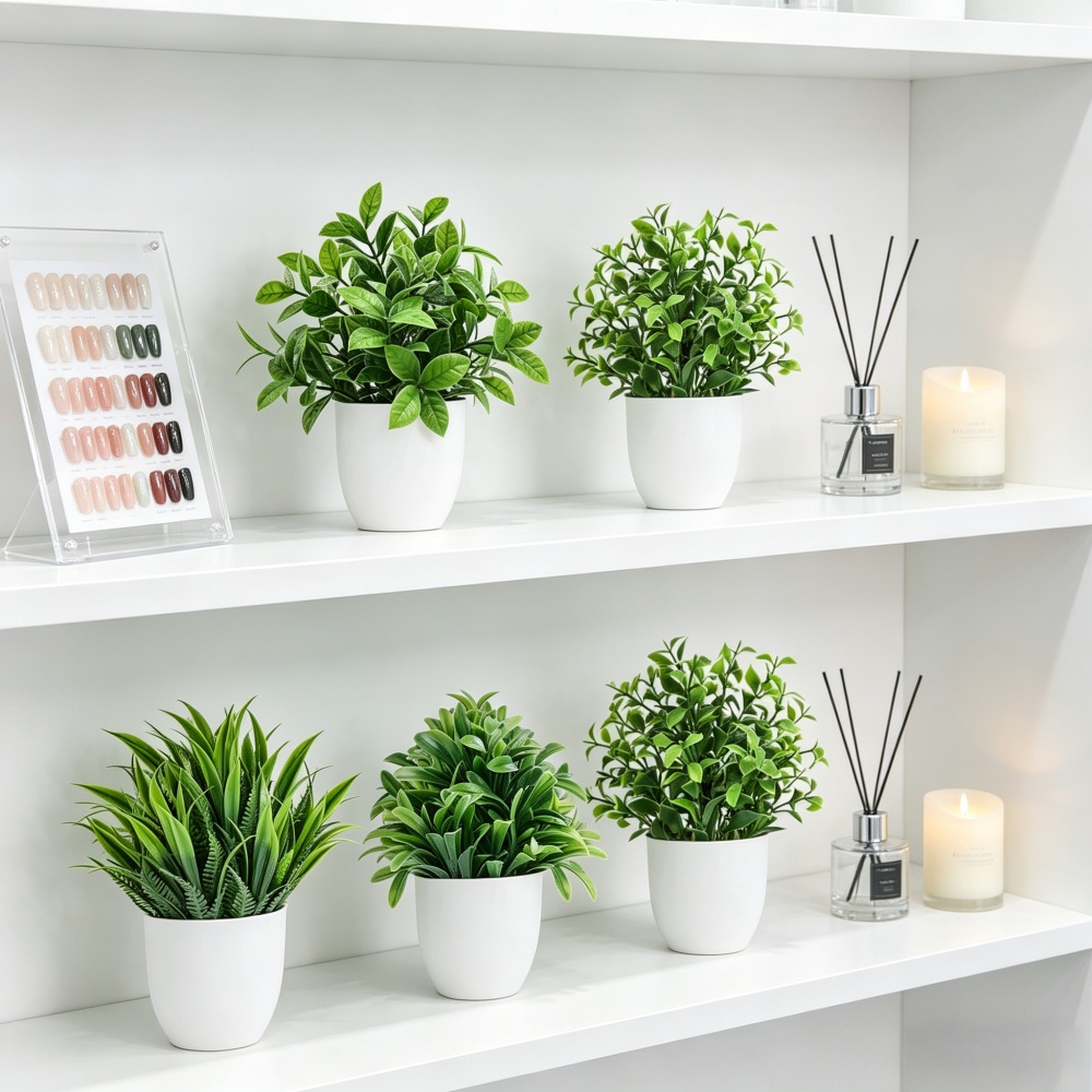 مجموعة من 4 نباتات اصطناعية صغ - مراجعة Interior Design Office وسعره